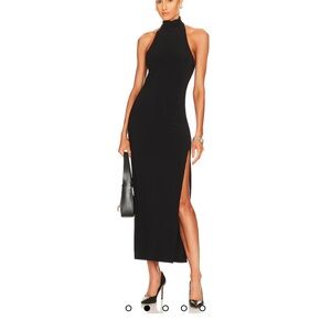 REVOLVE Black Midi Dress